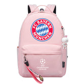 Bayern Munich Football Club Backpack Shoolbag Notebook Bag Gifts for Kids Students